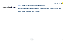 Tablet Screenshot of c-suiteinstitute.com